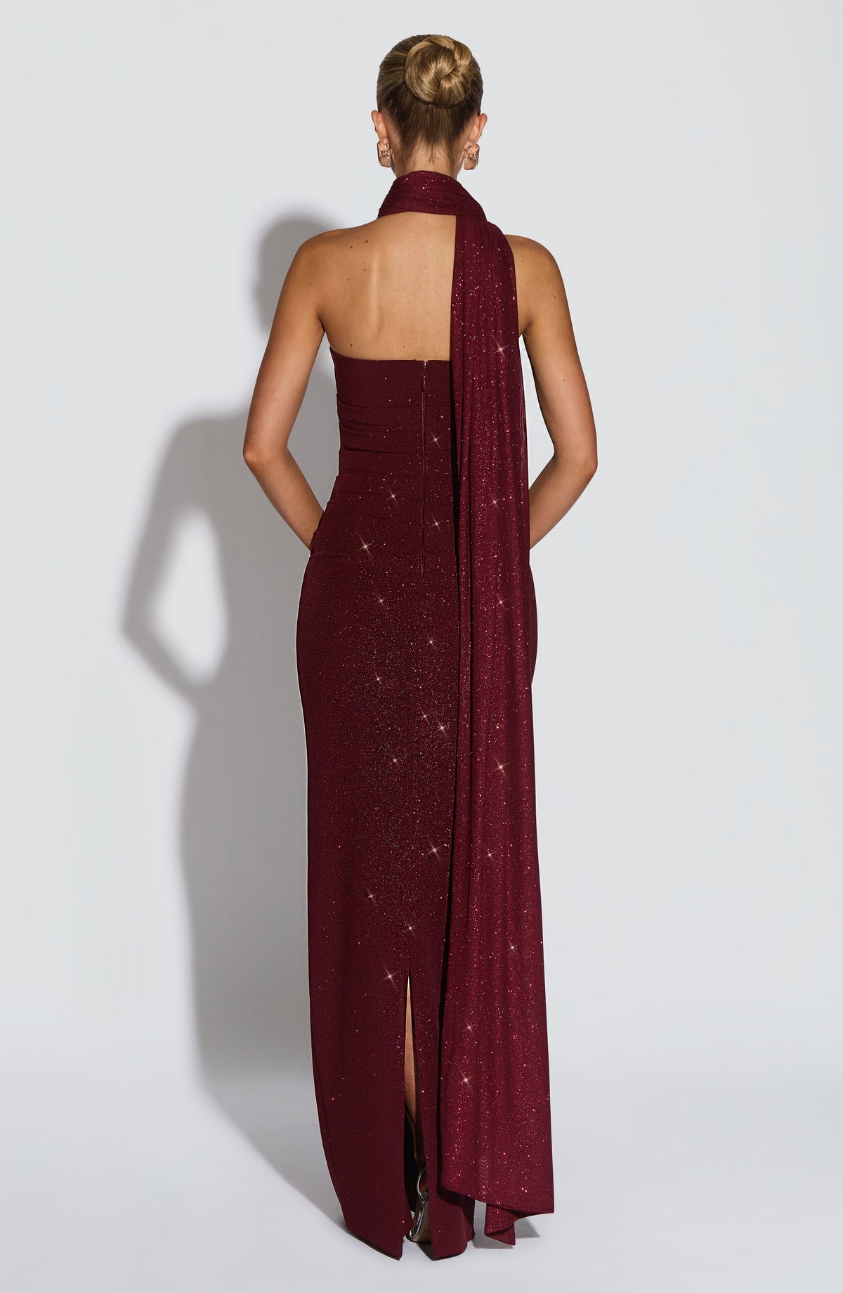Agnessa Shawl in Wine Sparkle