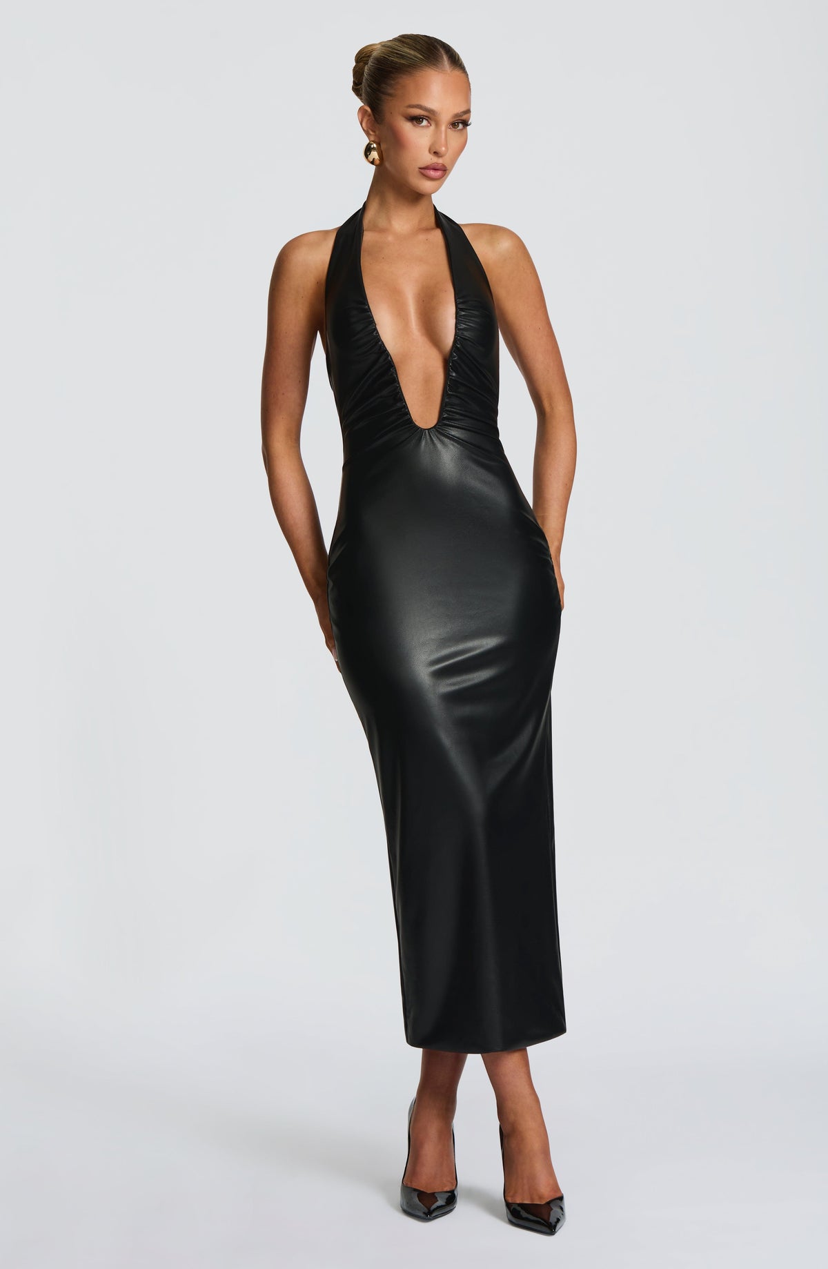 Ainslie Midi Dress in Black