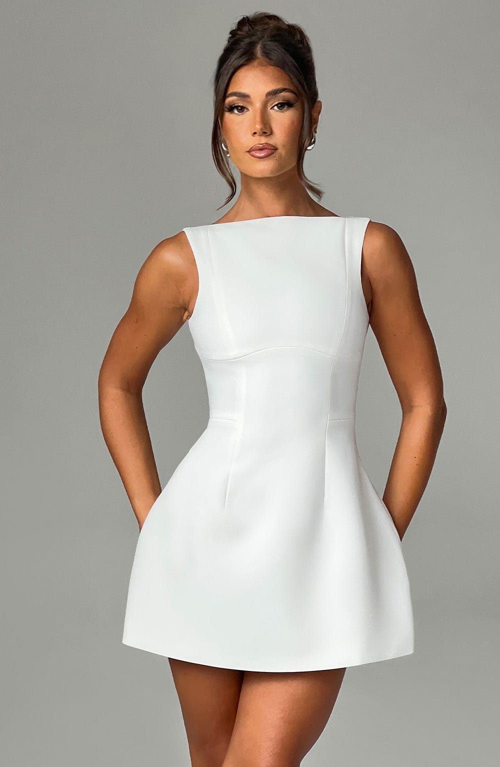 Alanis Mini Dress in Ivory