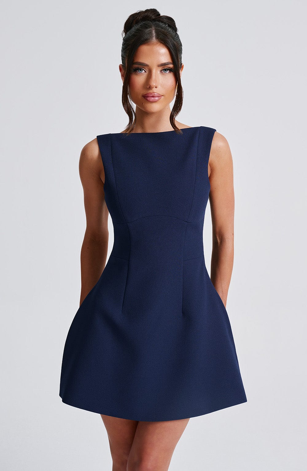 Alanis Mini Dress in Navy
