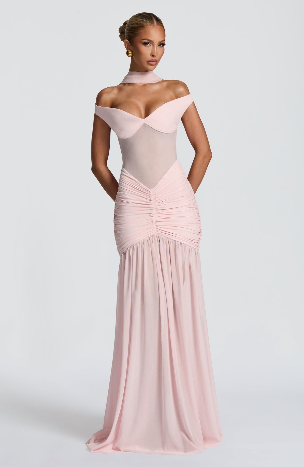Alaya Maxi Dress in Blush