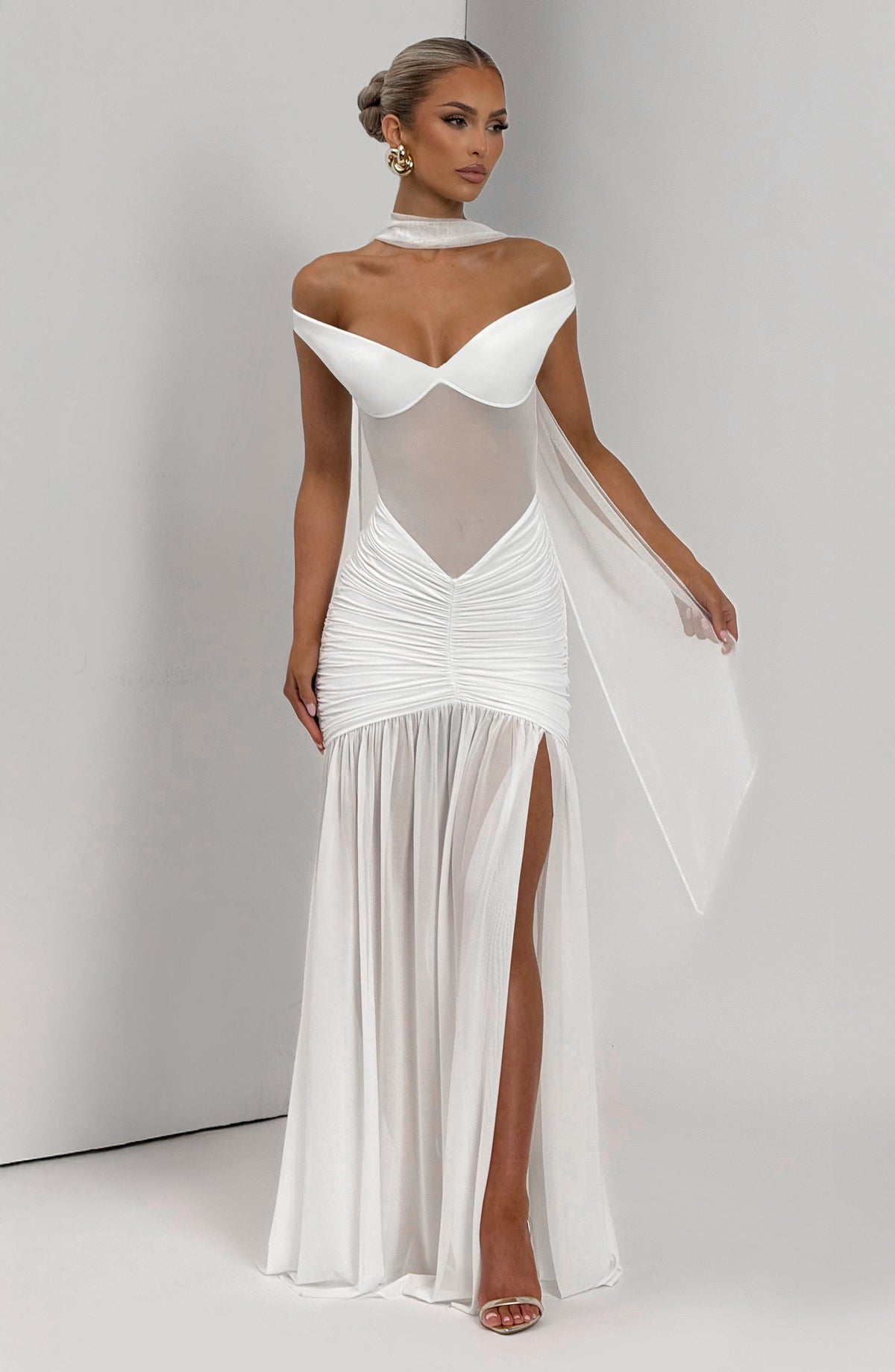 Alaya Maxi Dress in Ivory
