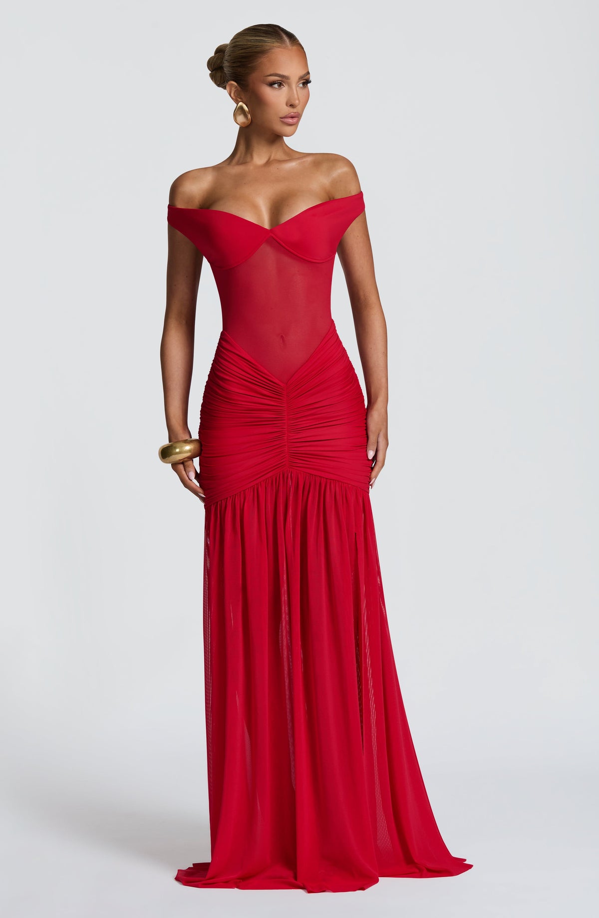 Alaya Maxi Dress in Red