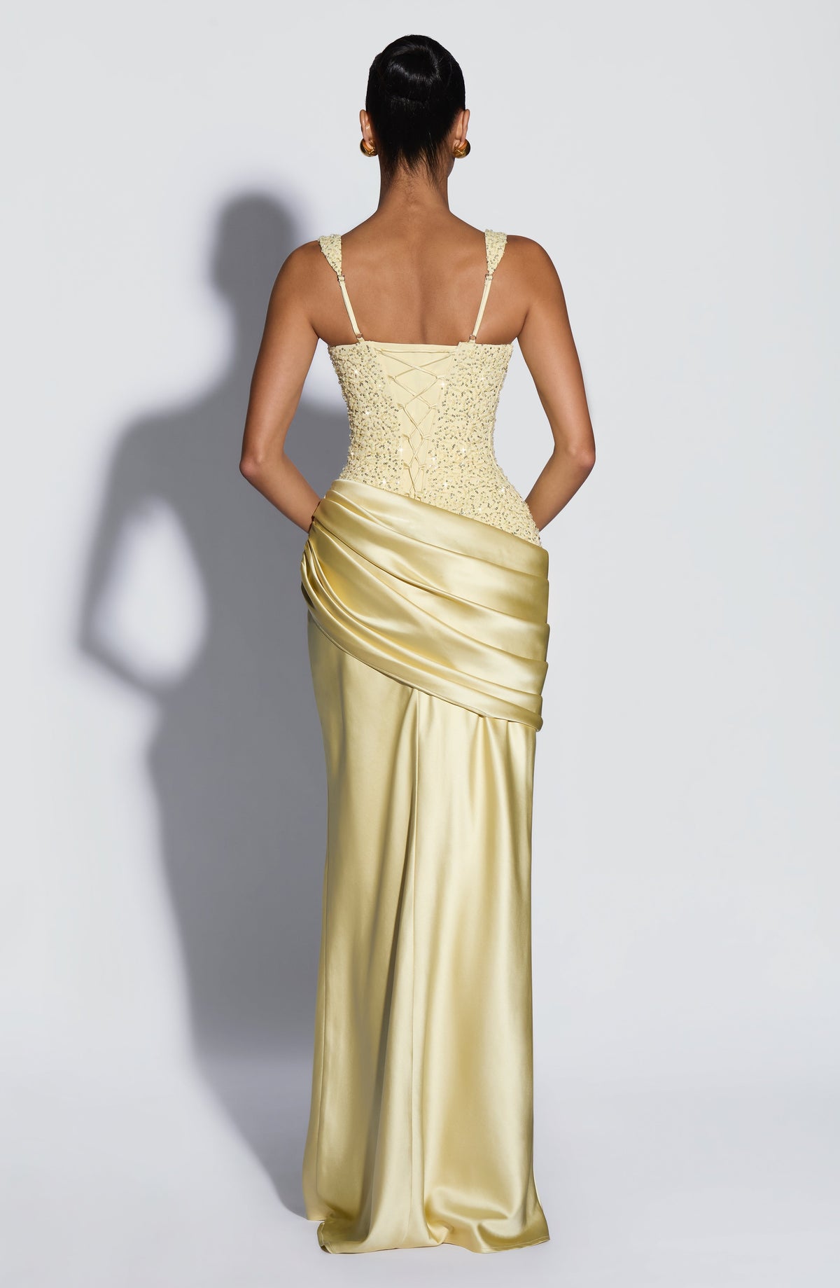 Alessandra Maxi Dress in Lemon