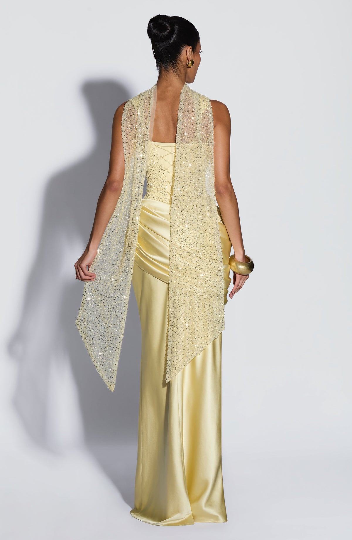 Alessandra Maxi Dress in Lemon