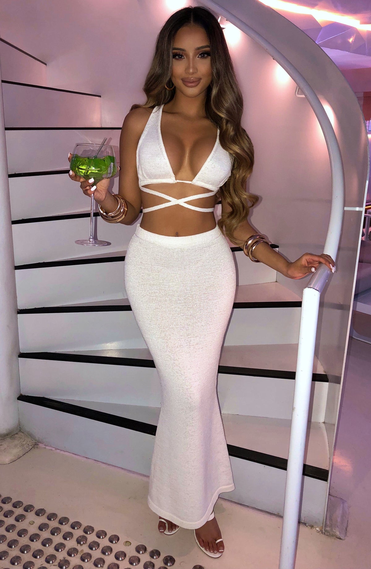Alexia Maxi Skirt in White
