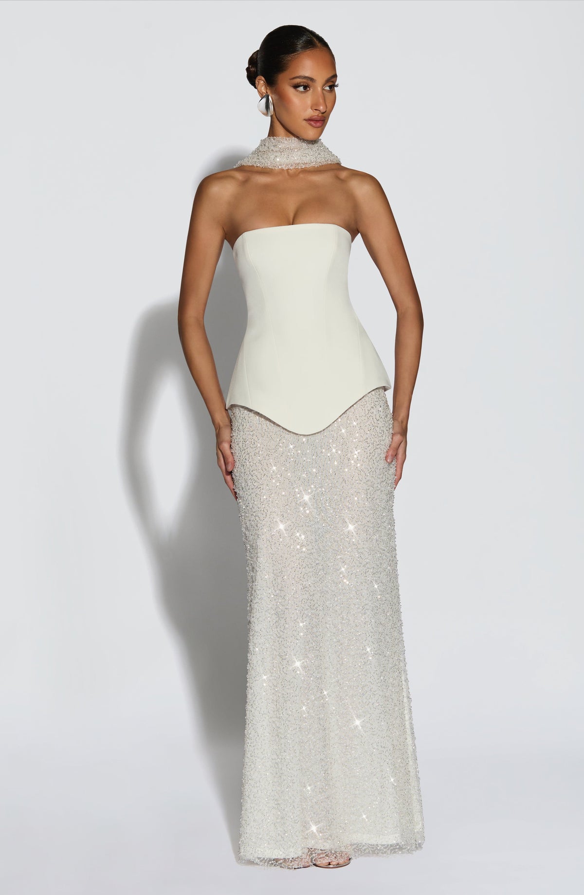 Allora Maxi Skirt in Ivory