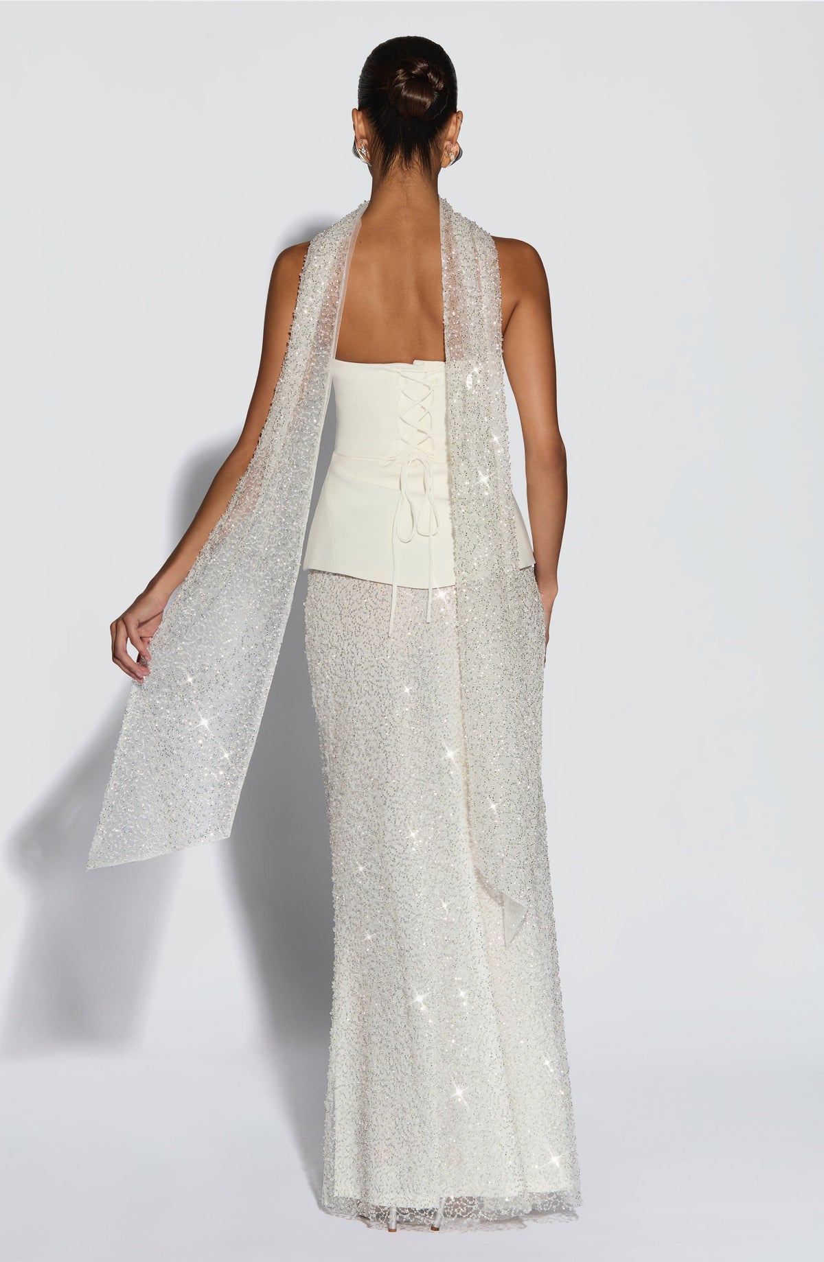 Allora Maxi Skirt in Ivory