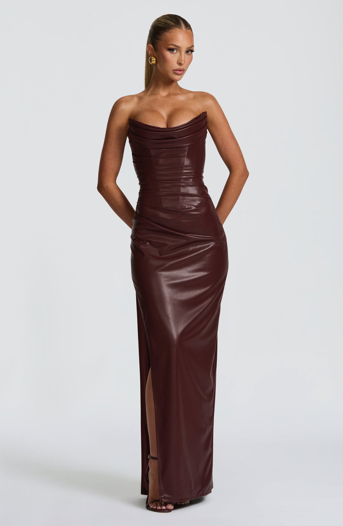Alva Maxi Dress in Burgundy