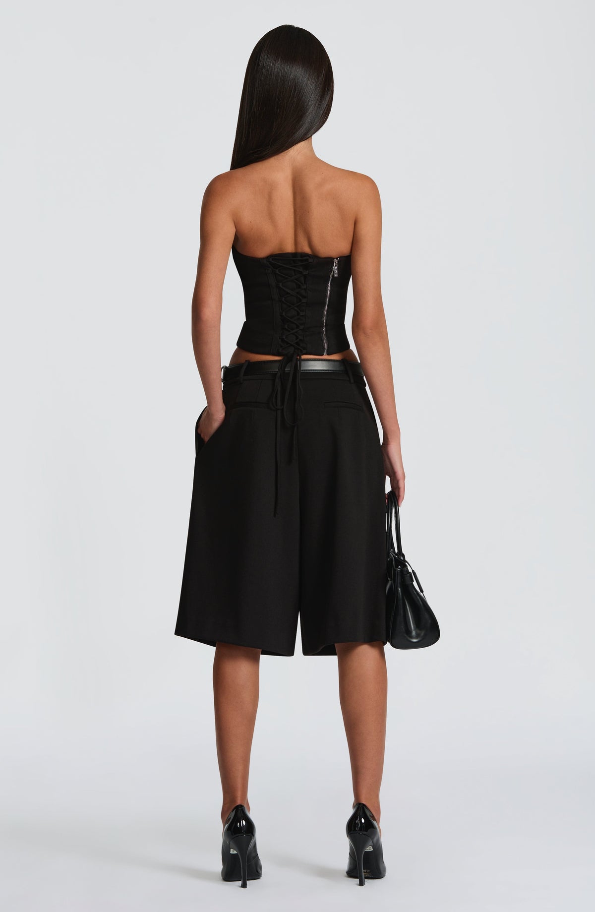 Amarah Bermuda Shorts in Black