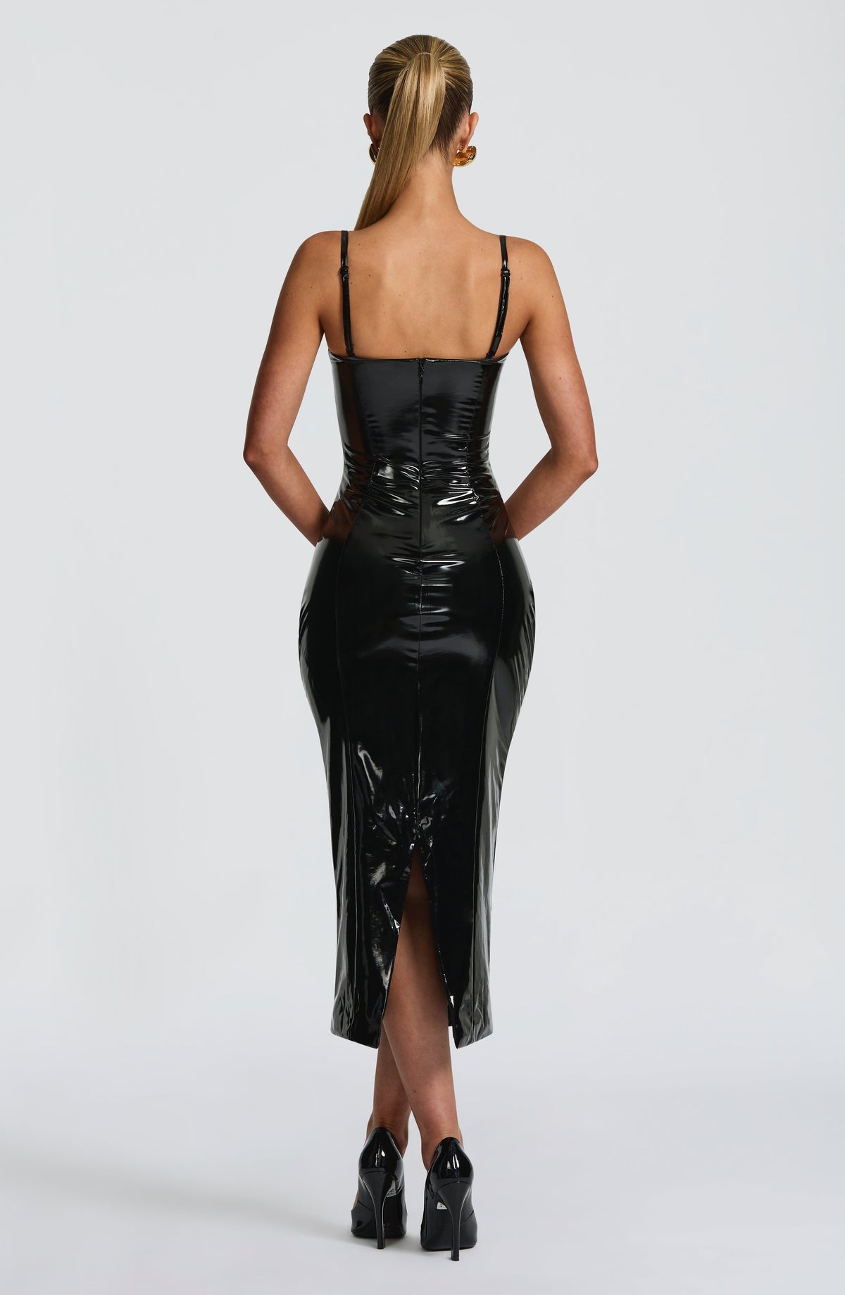 Amelie Midi Dress in Black