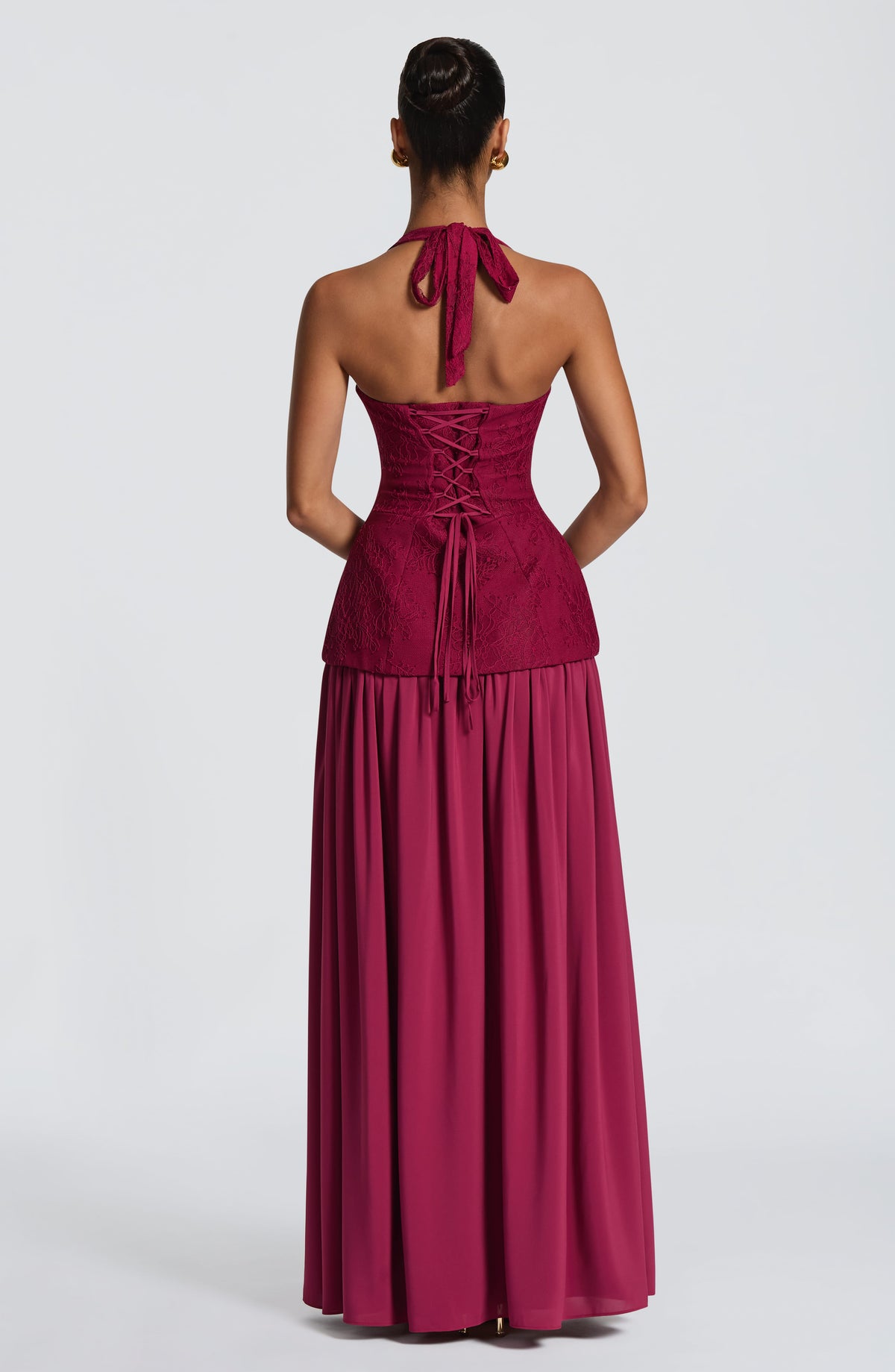 Amira Maxi Dress in Mulberry