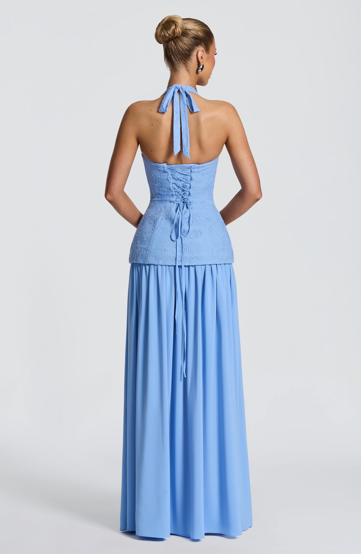 Amira Maxi Dress in Powder Blue