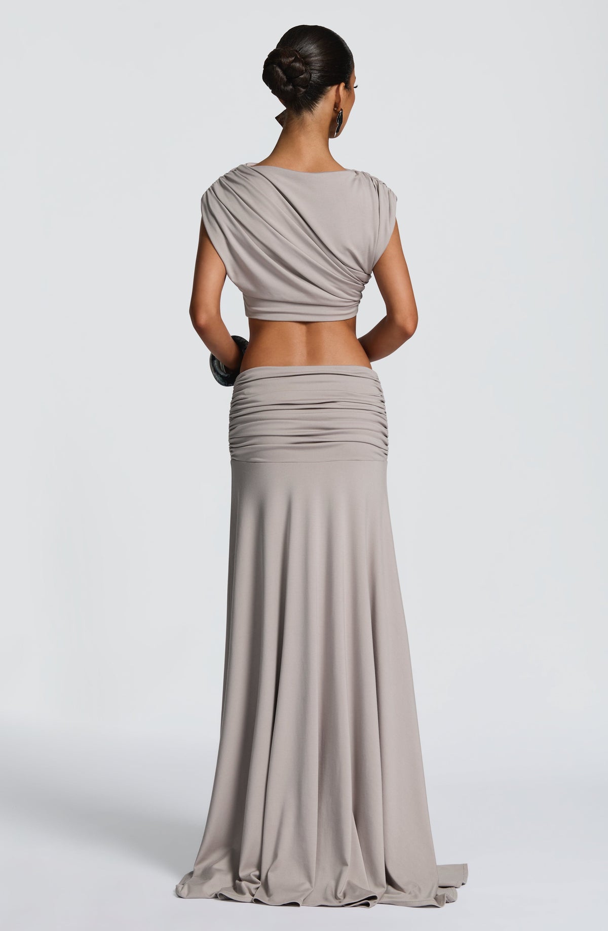 Amora Top in Light Grey