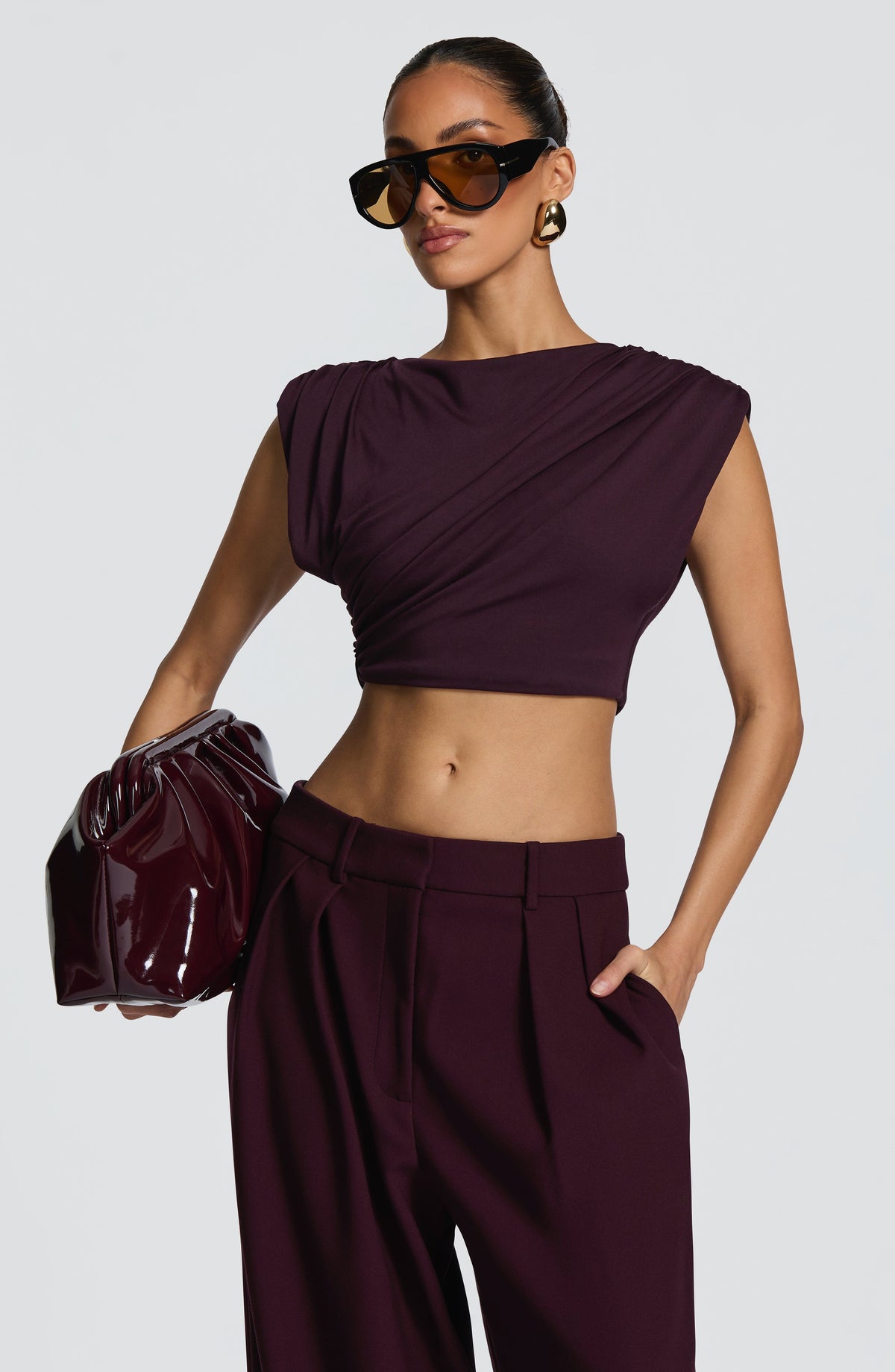 Amora Top in Plum