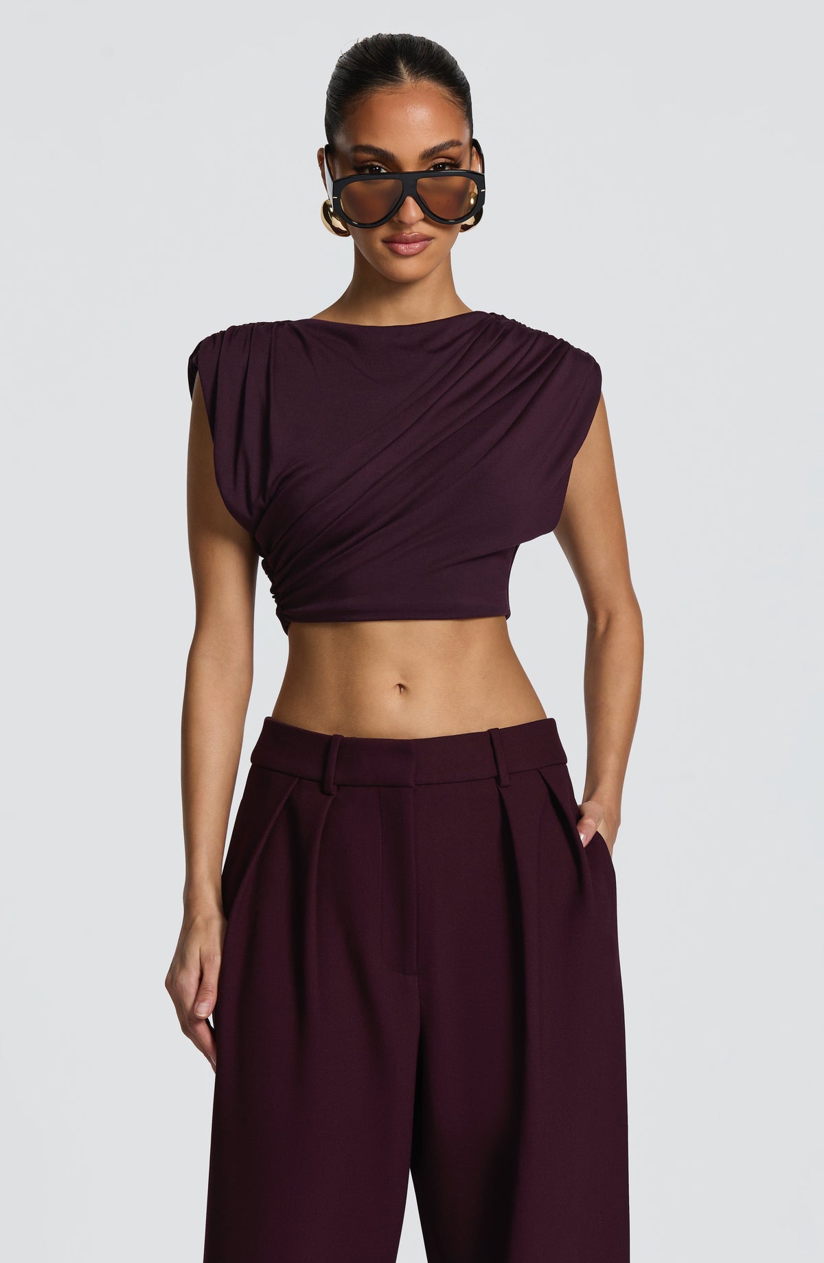 Amora Top in Plum