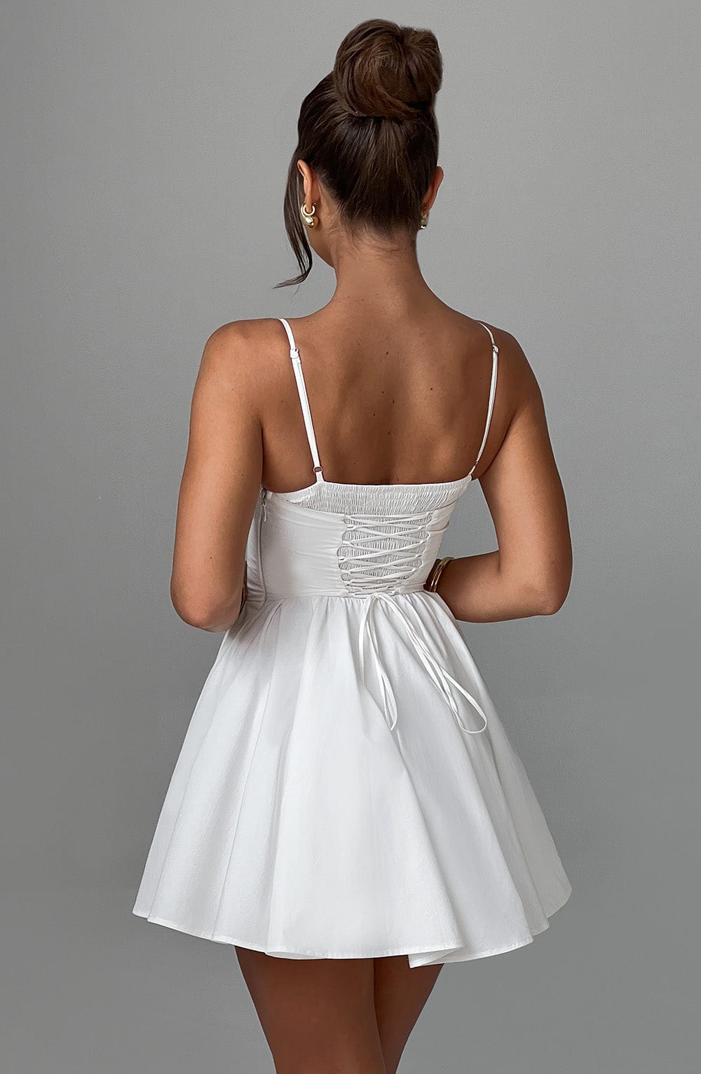 Analise Mini Dress in Ivory