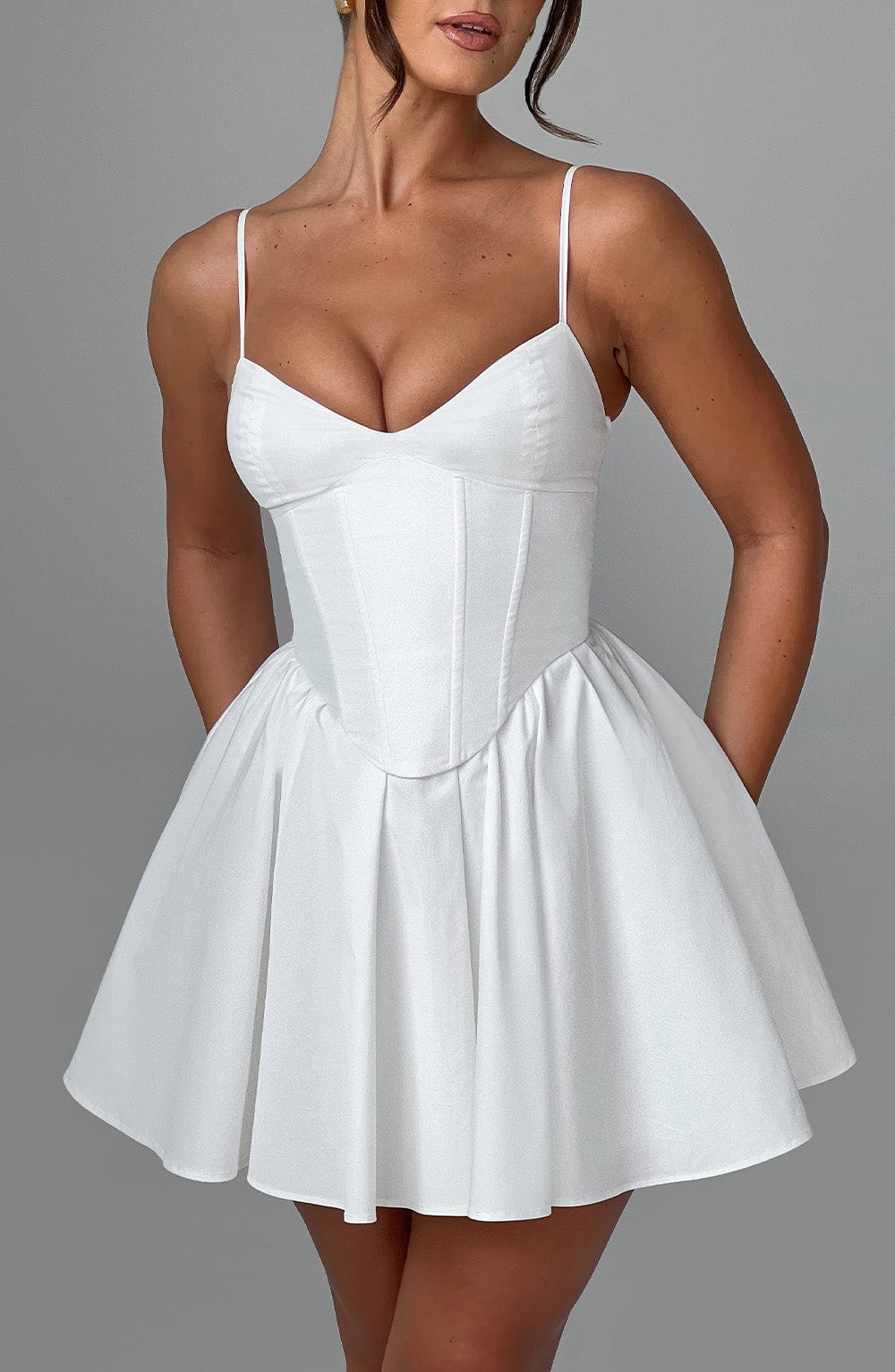 Analise Mini Dress in Ivory