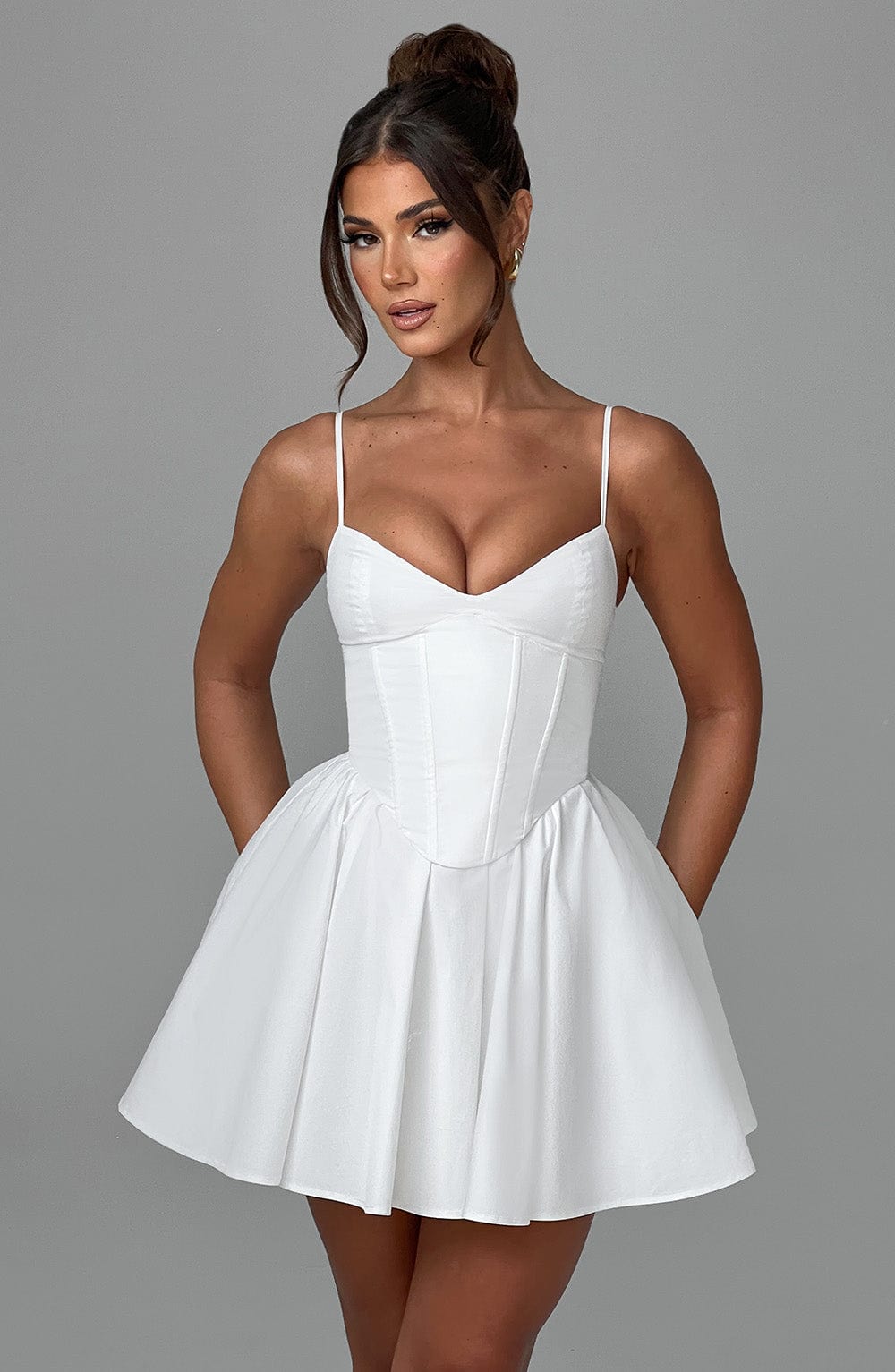 Analise Mini Dress in Ivory