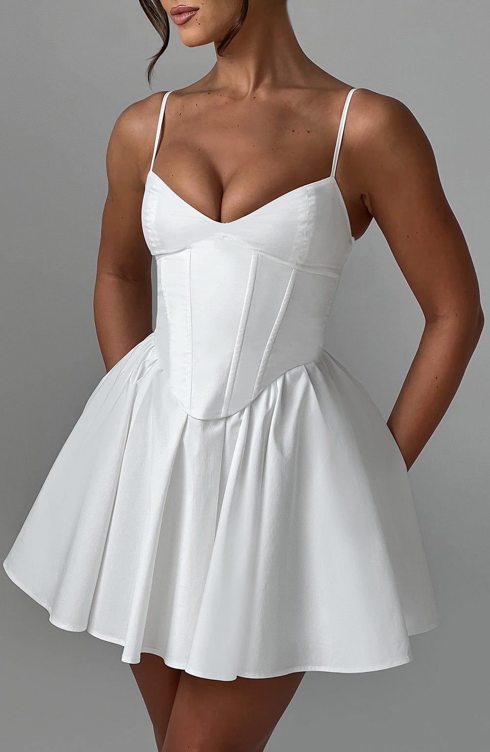 Analise Mini Dress in Ivory