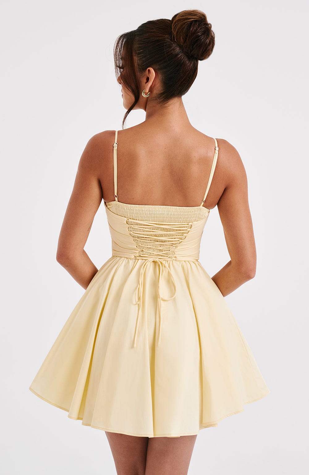 Analise Mini Dress in Lemon