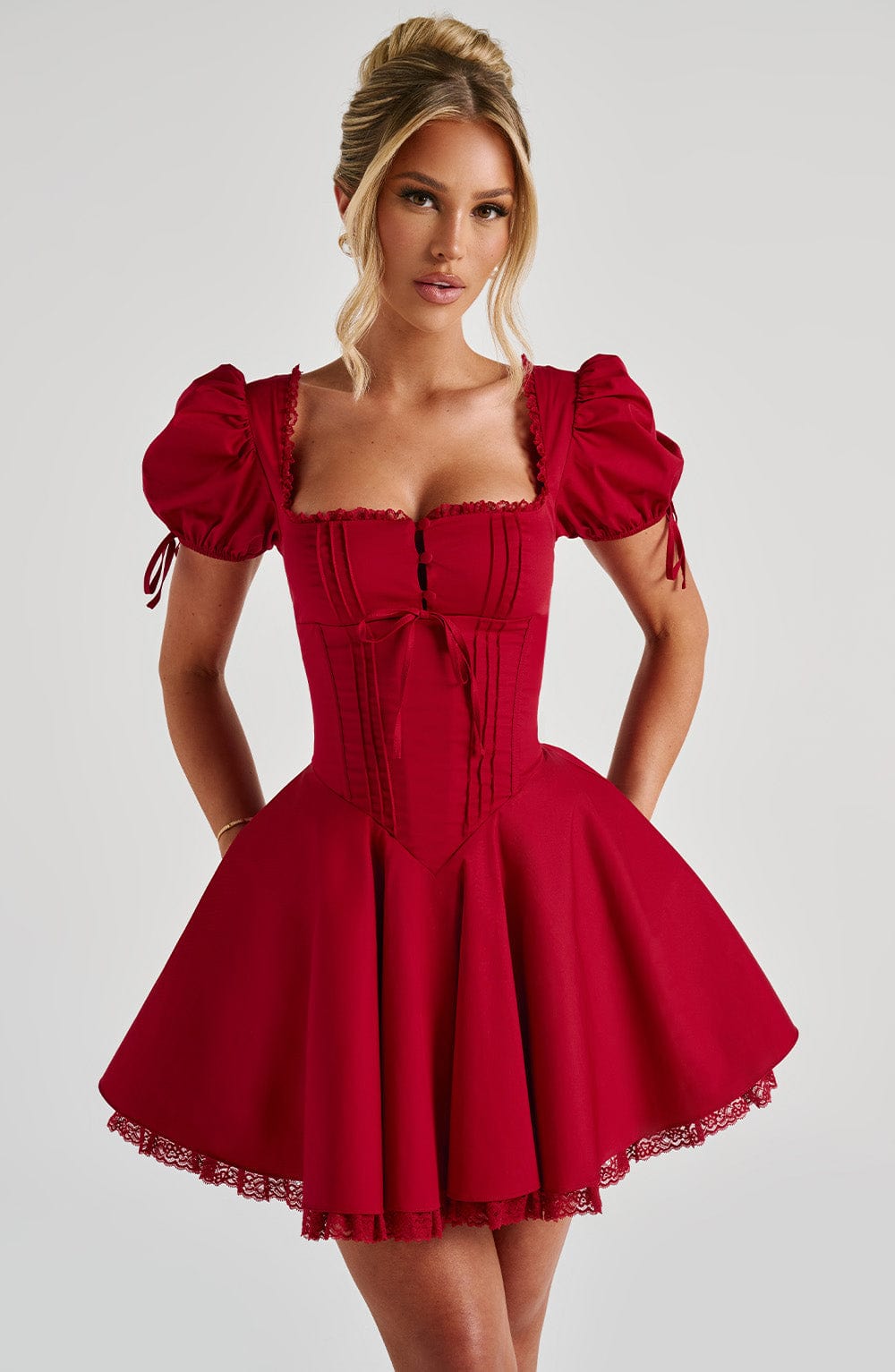 Anaya Mini Dress in Red