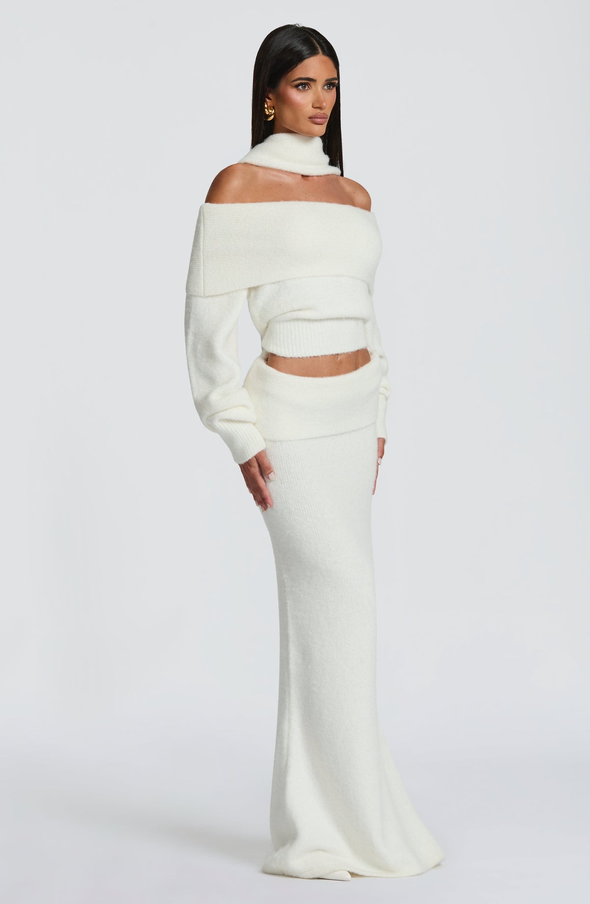 Andra Maxi Skirt in Ivory