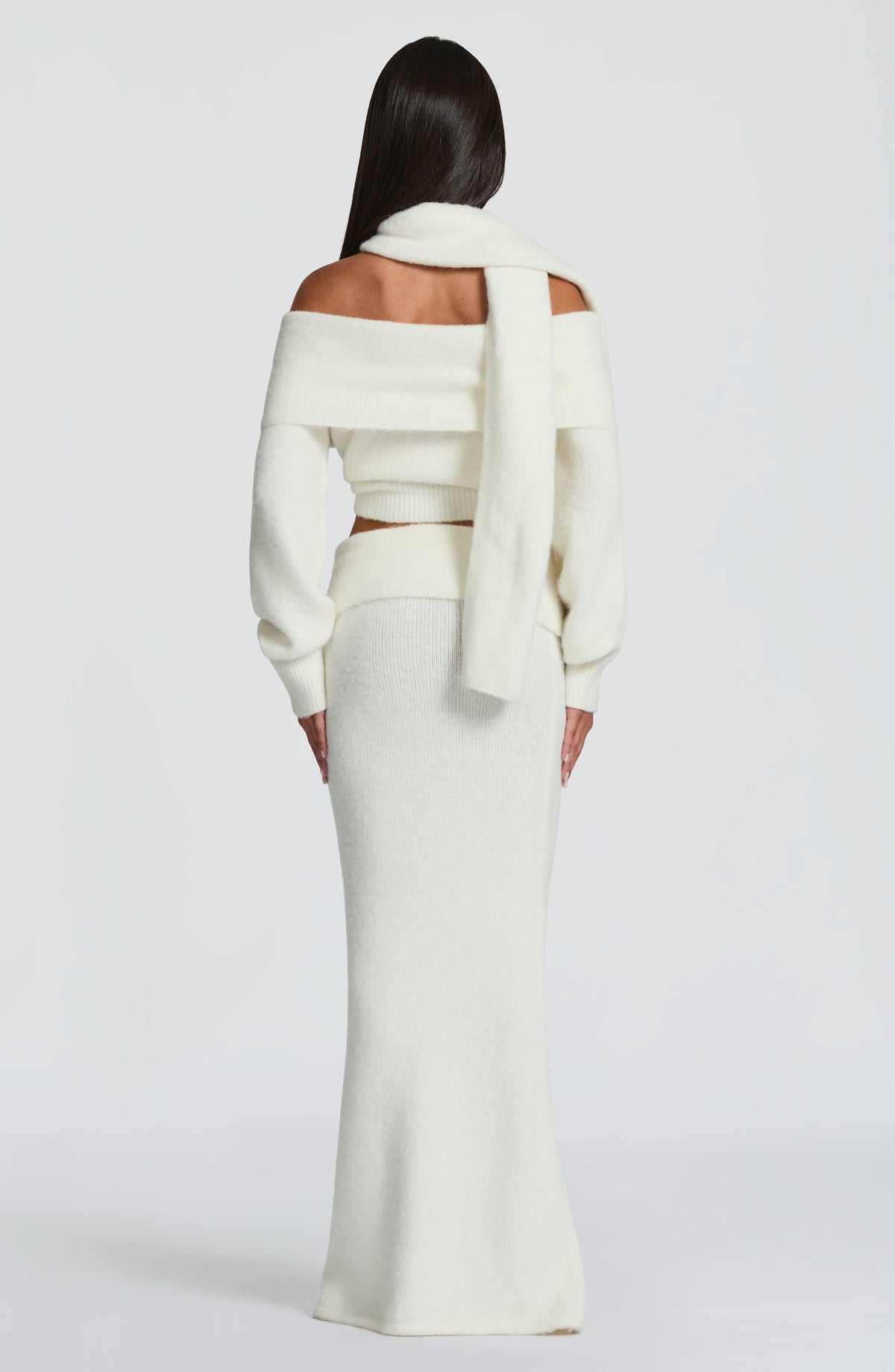 Andra Maxi Skirt in Ivory