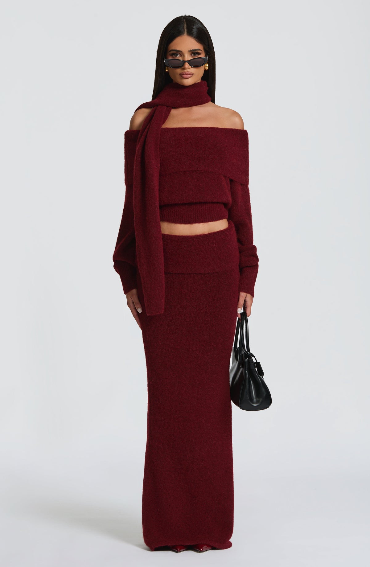 Andra Top in Burgundy