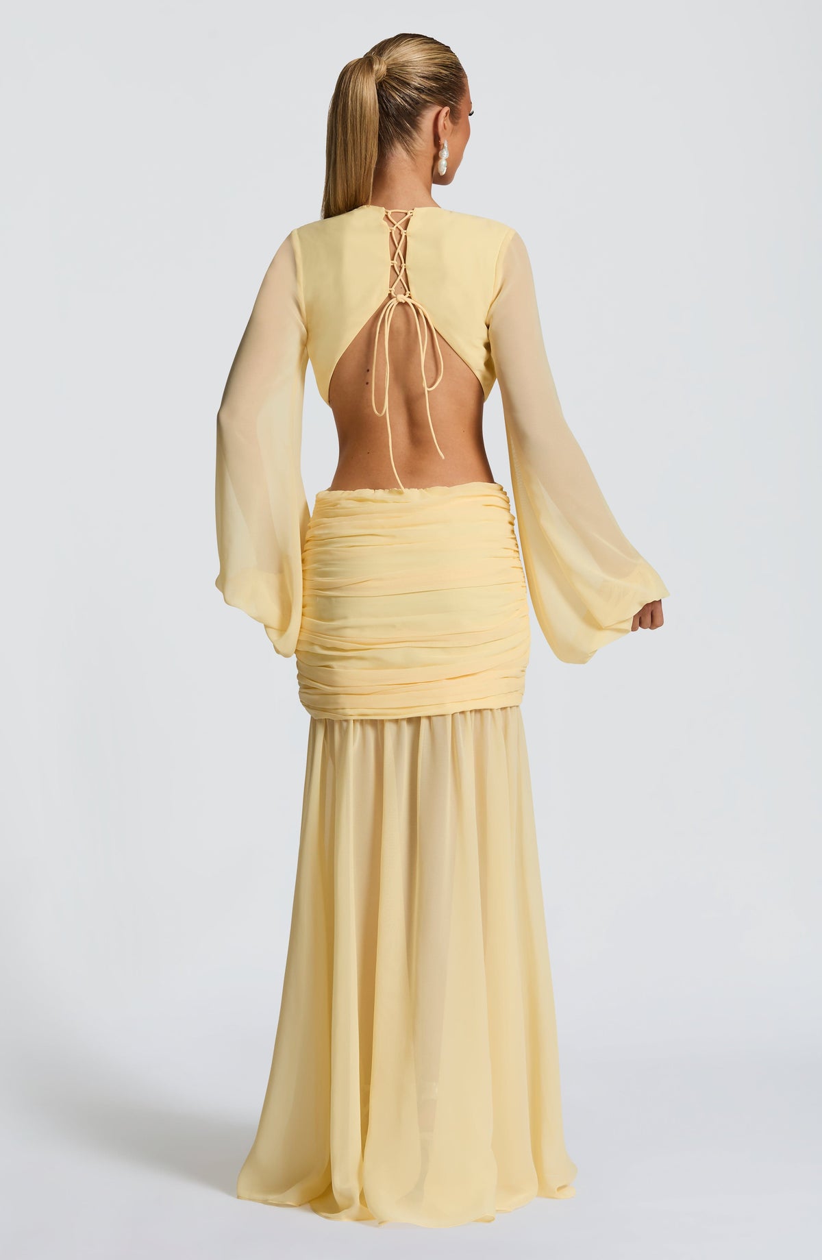 Andreia Maxi Dress in Lemon
