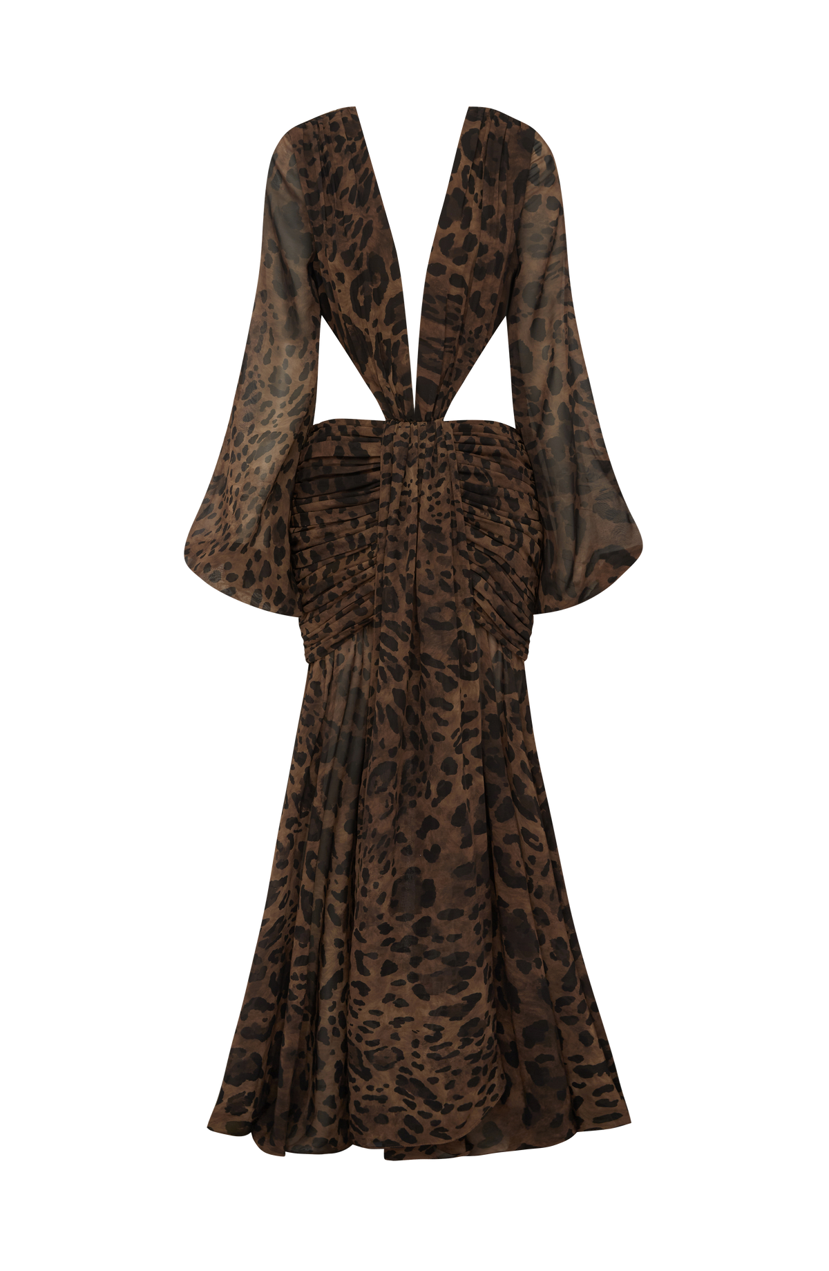Andreia Maxi Dress in Leopard Print