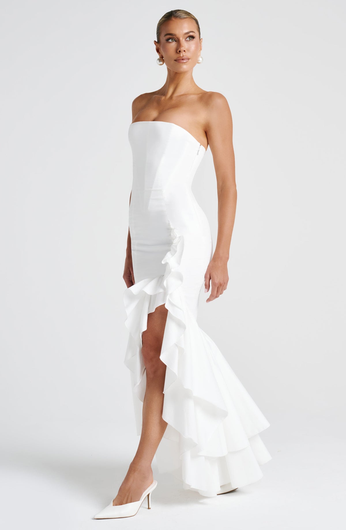Angelique Maxi Dress in Ivory