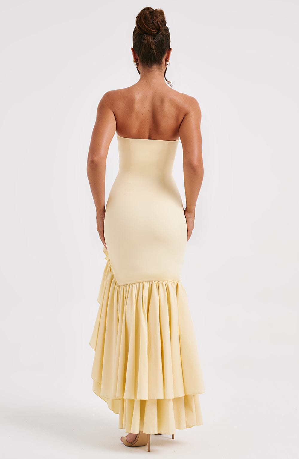 Angelique Maxi Dress in Lemon