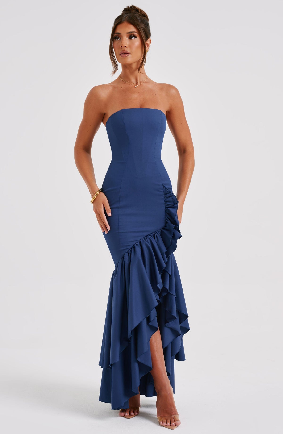 Angelique Maxi Dress in Navy