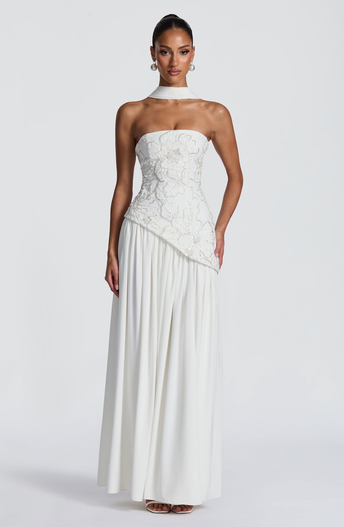 Anneka Maxi Dress in Ivory