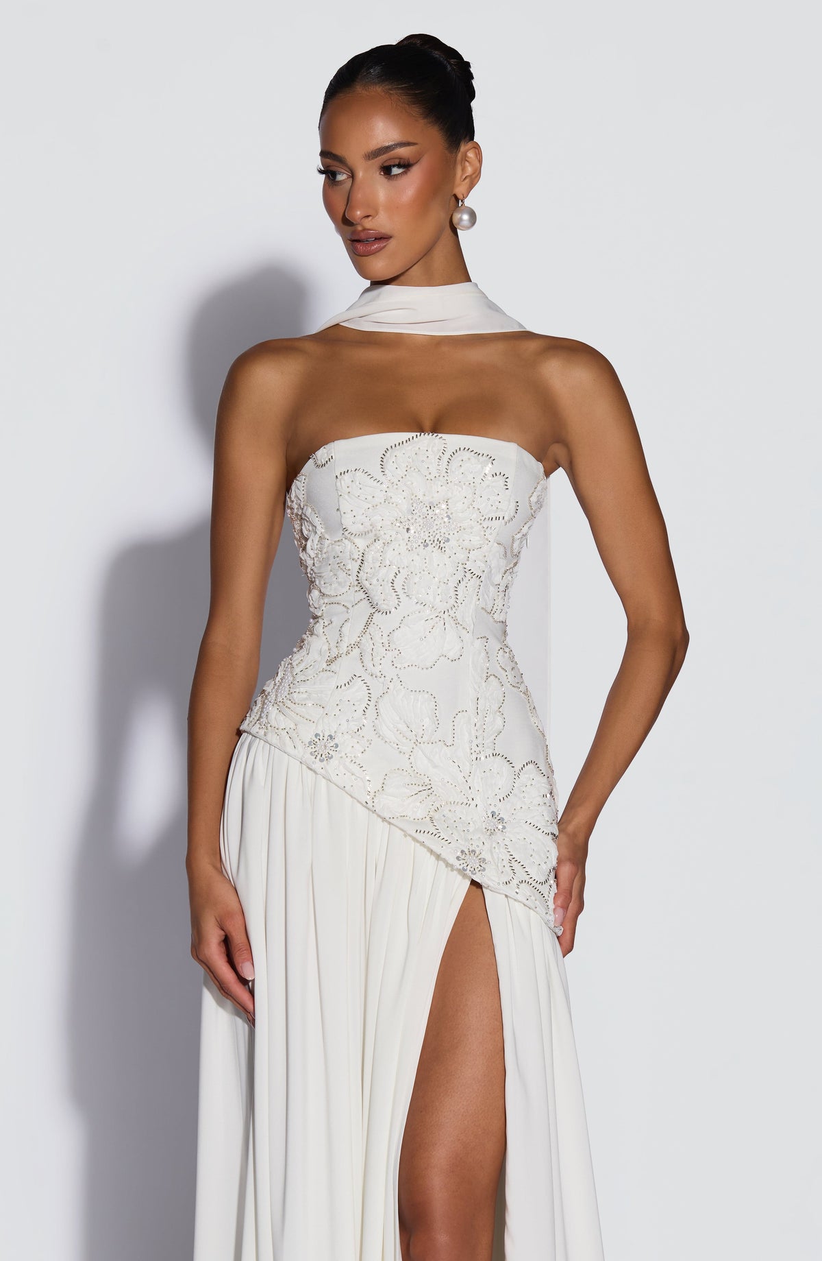 Anneka Maxi Dress in Ivory