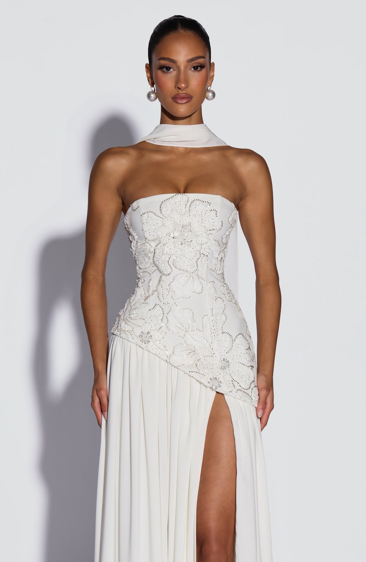 Anneka Maxi Dress in Ivory