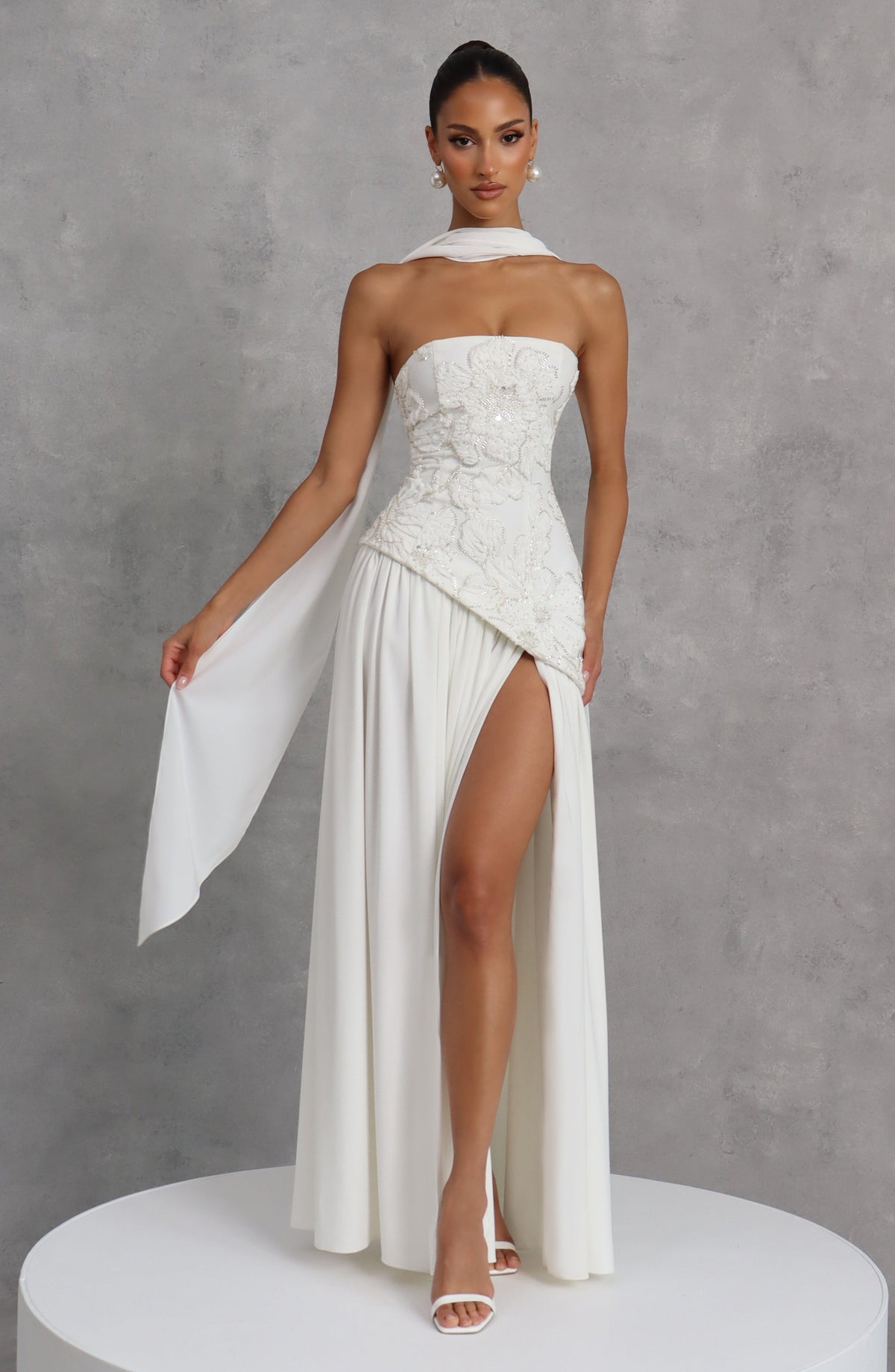Anneka Maxi Dress in Ivory