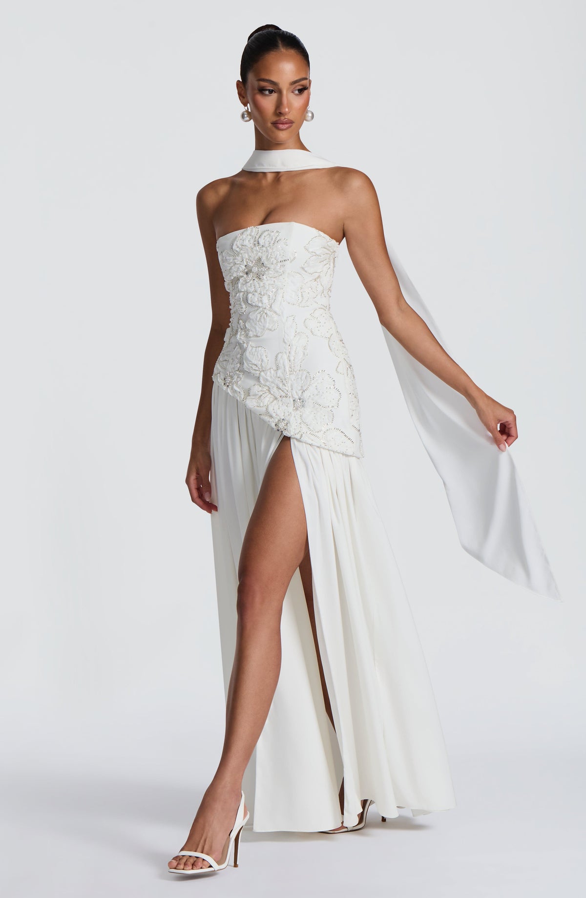 Anneka Maxi Dress in Ivory