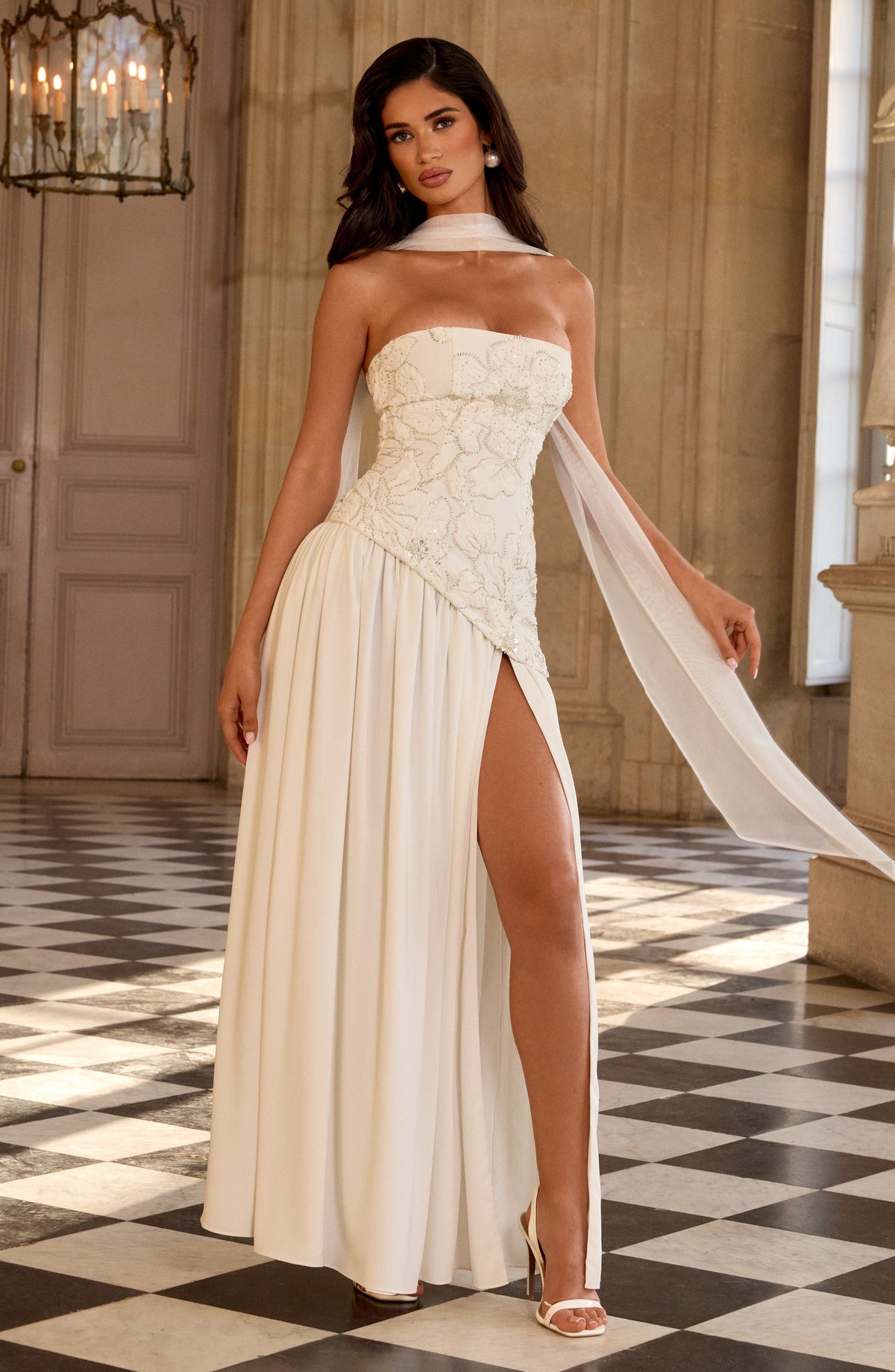 Anneka Maxi Dress in Ivory