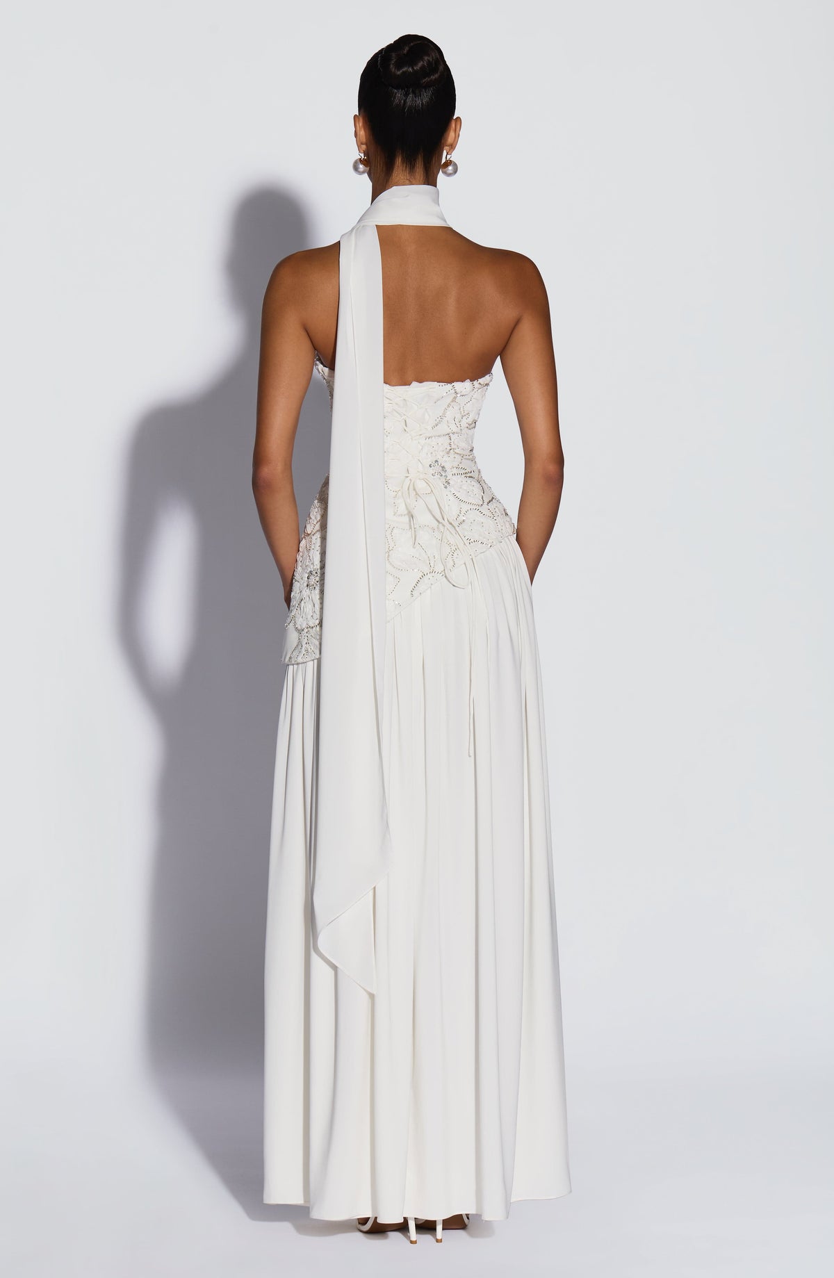 Anneka Maxi Dress in Ivory