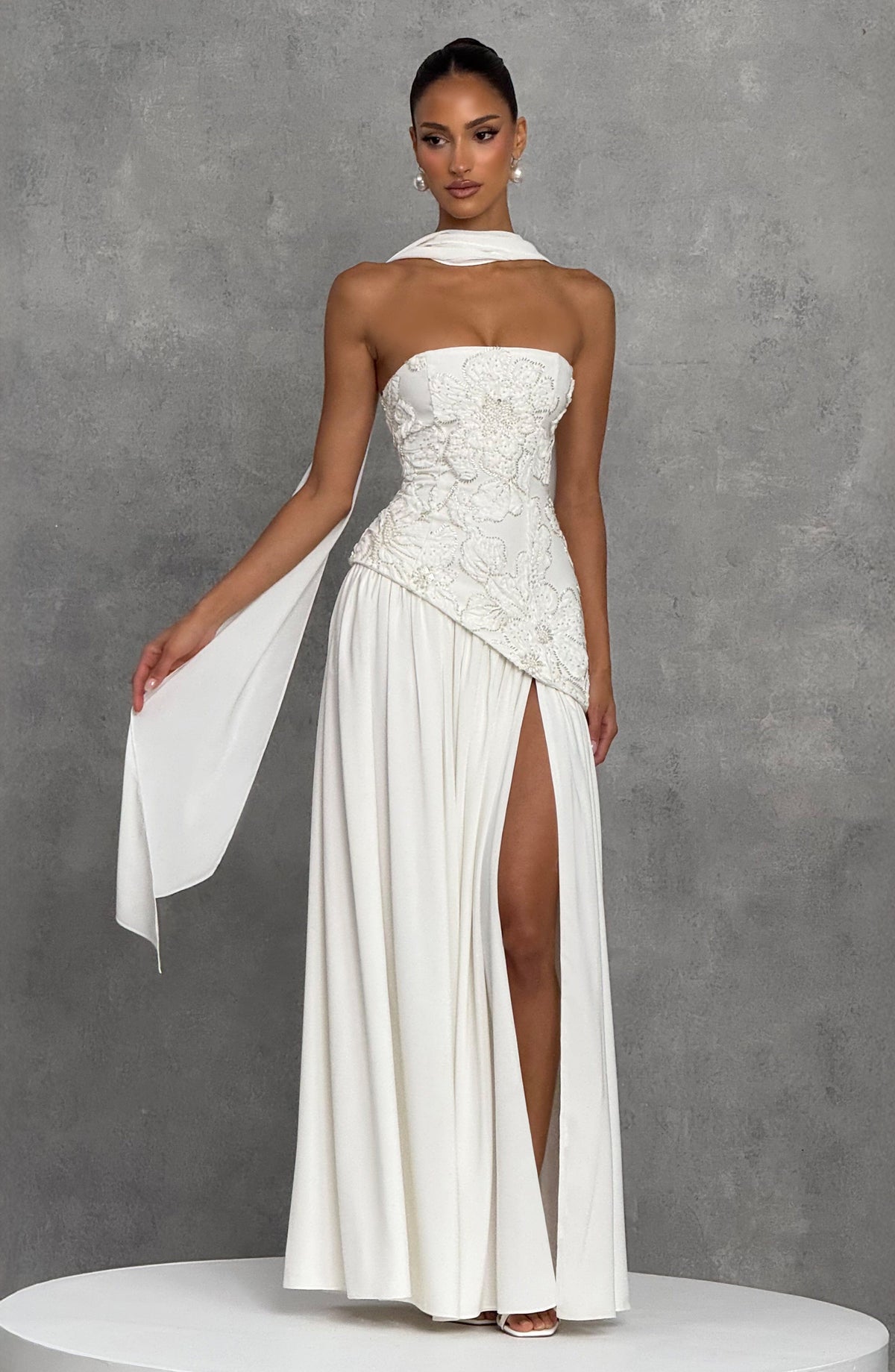 Anneka Maxi Dress in Ivory