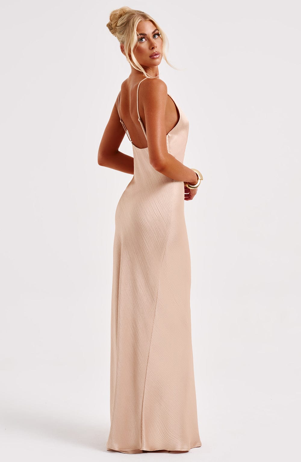Anya Maxi Dress in Champagne