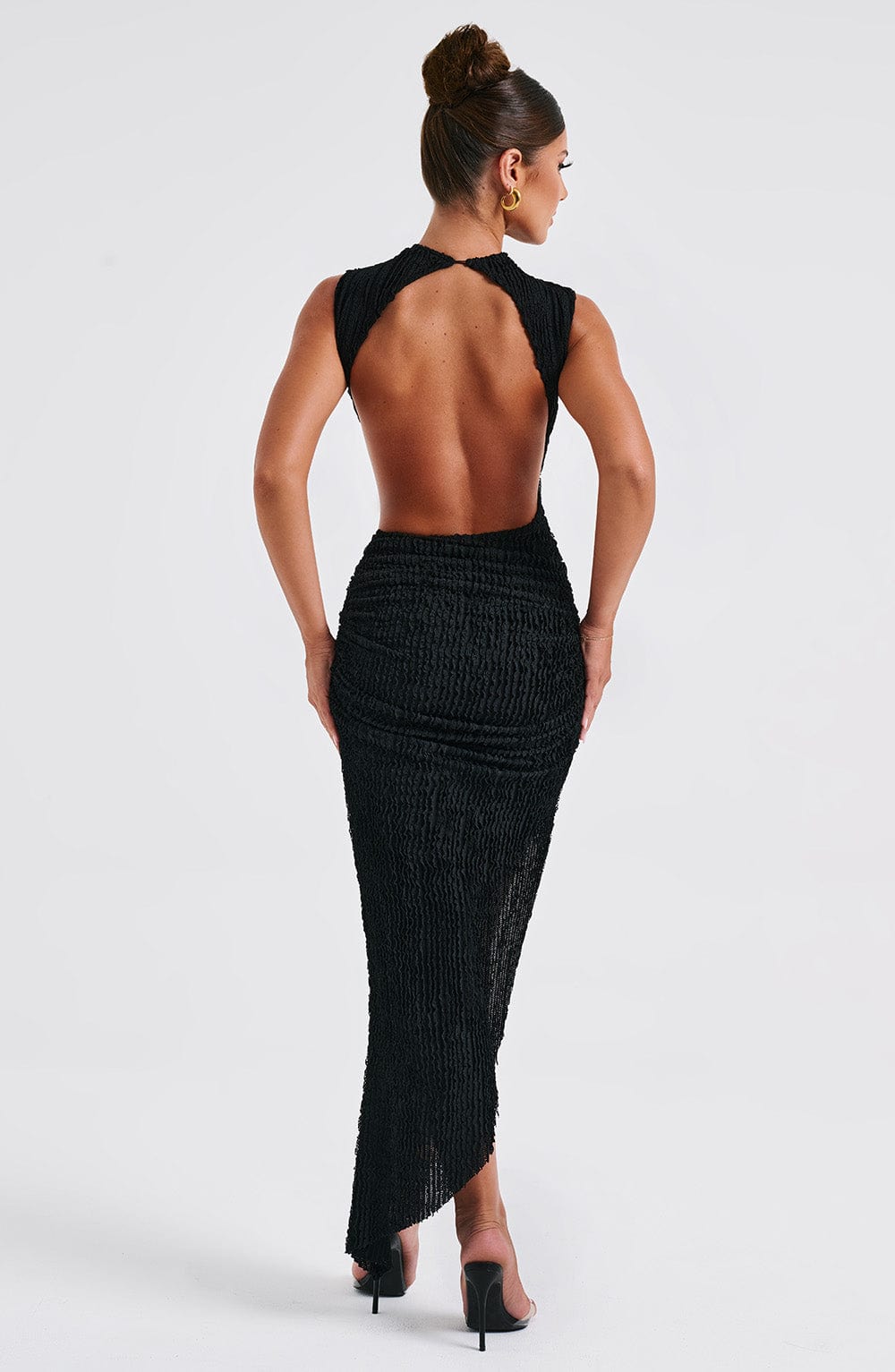 Aphaia Midi Dress in Black