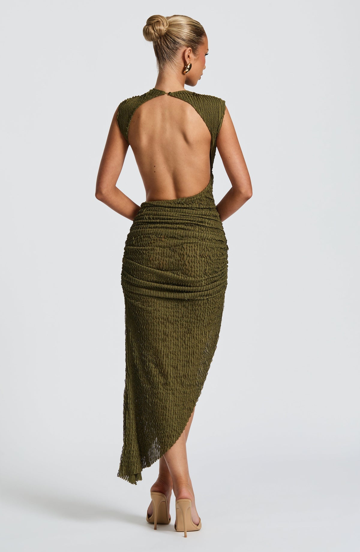 Aphaia Midi Dress in Khaki