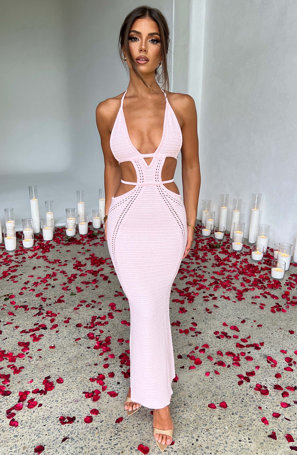 Arden Maxi Dress in Blush