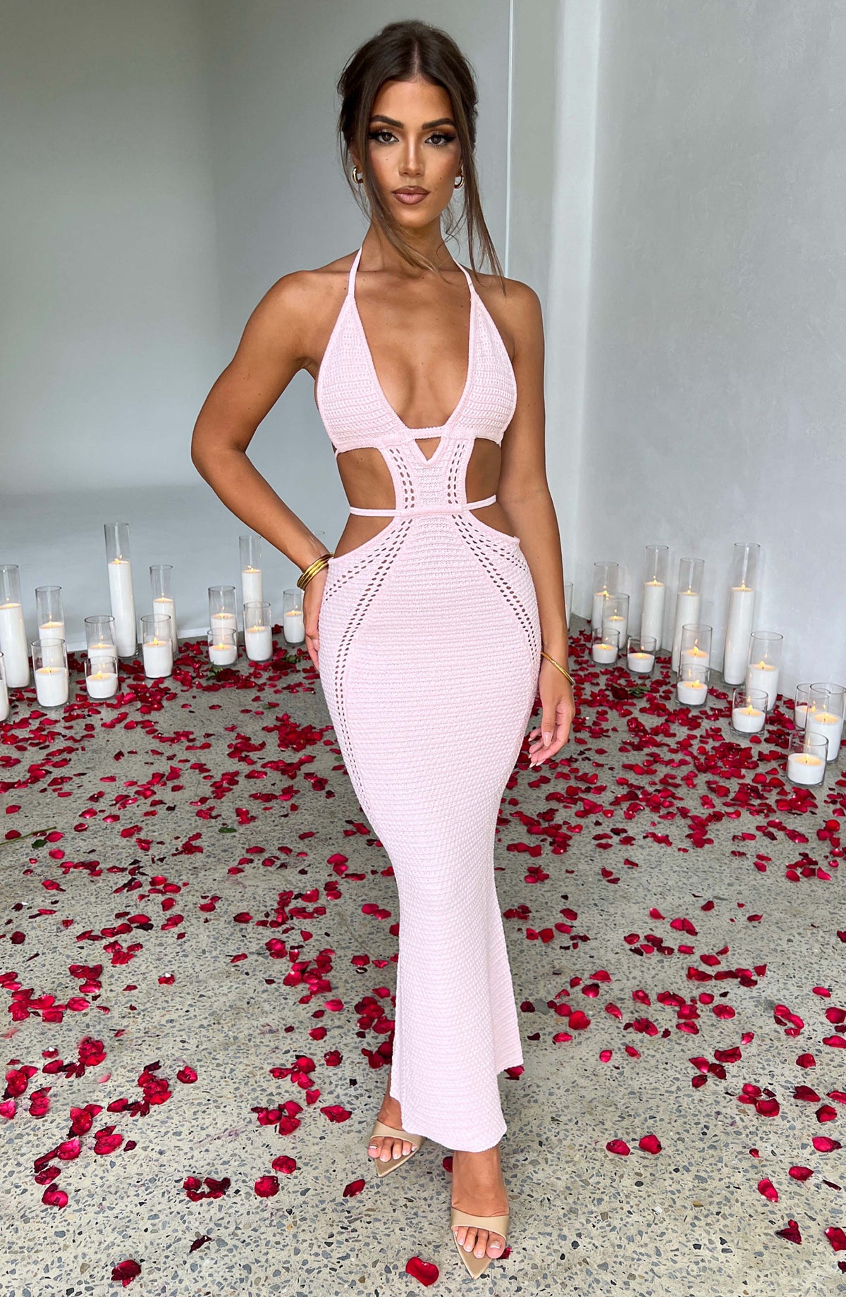Arden Maxi Dress in Blush