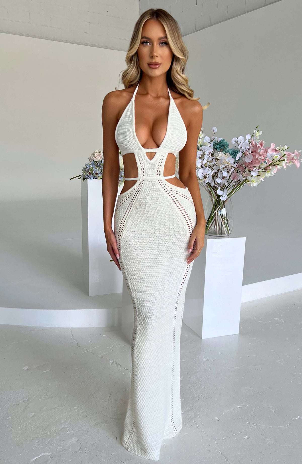 Arden Maxi Dress in White