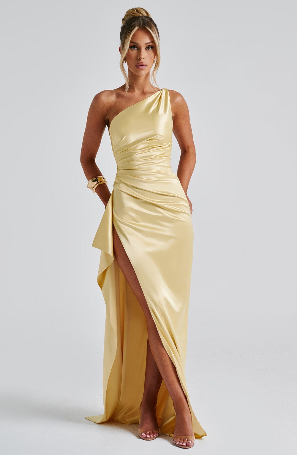 Ariel Maxi Dress in Lemon