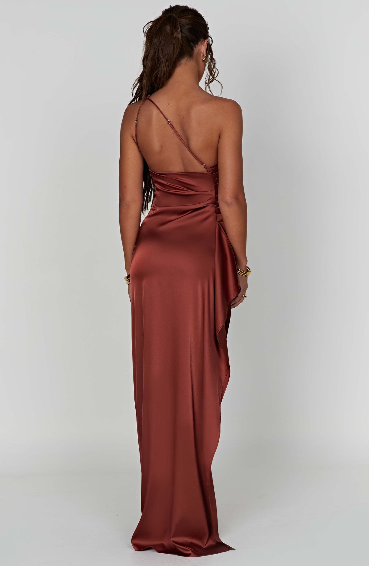 Ariel Maxi Dress in Rust